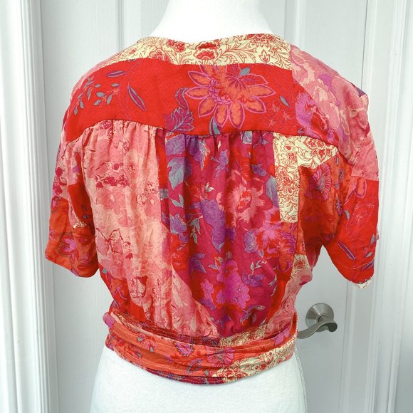 Free People - Ashley Summer Wrap Crop Top in Fun Combo - Picture 10 of 16